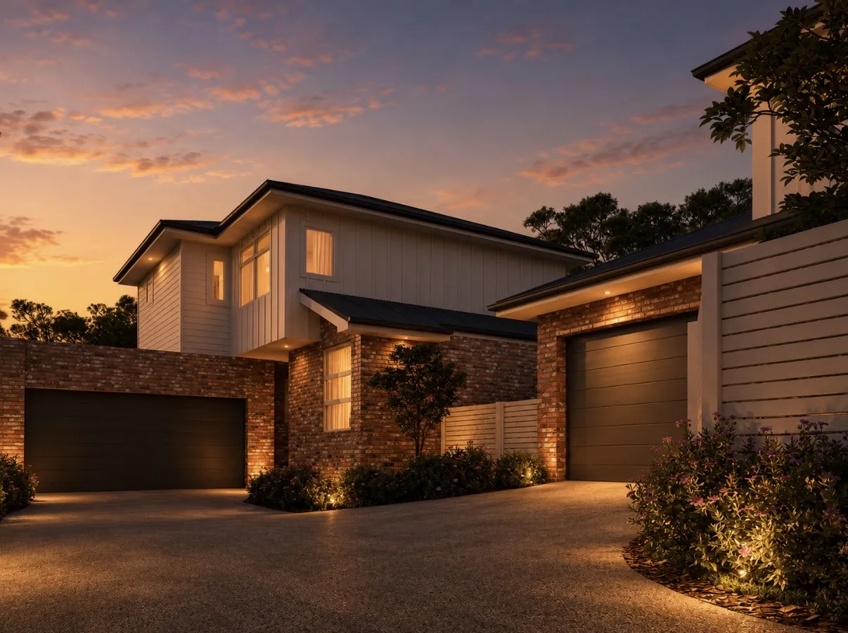 Lambert Street townhouse development in Diamond Creek by Elevate Building Group