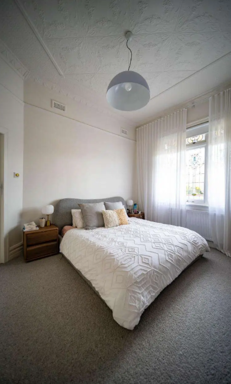 Bedroom renovation with modern interior finishes