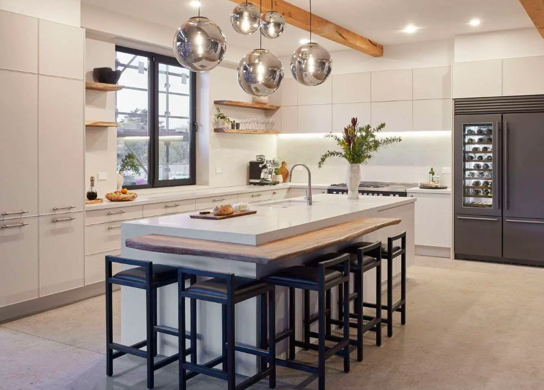 Modern kitchen renovation with open-plan living